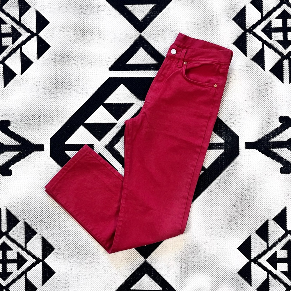 Replay Vintage M909 Straight Leg Jeans in Red Size 31 Waist - Picture 12 of 12